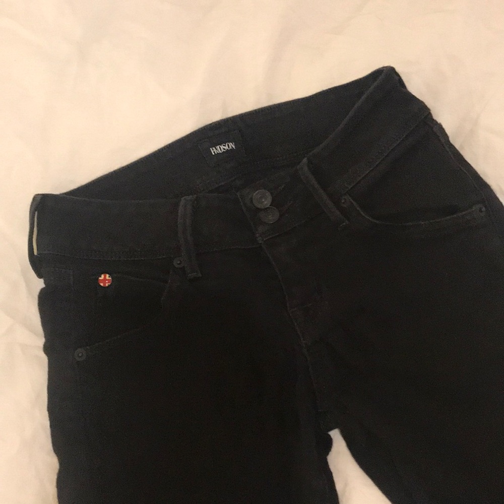 black bootcut hudson jeans - size 26